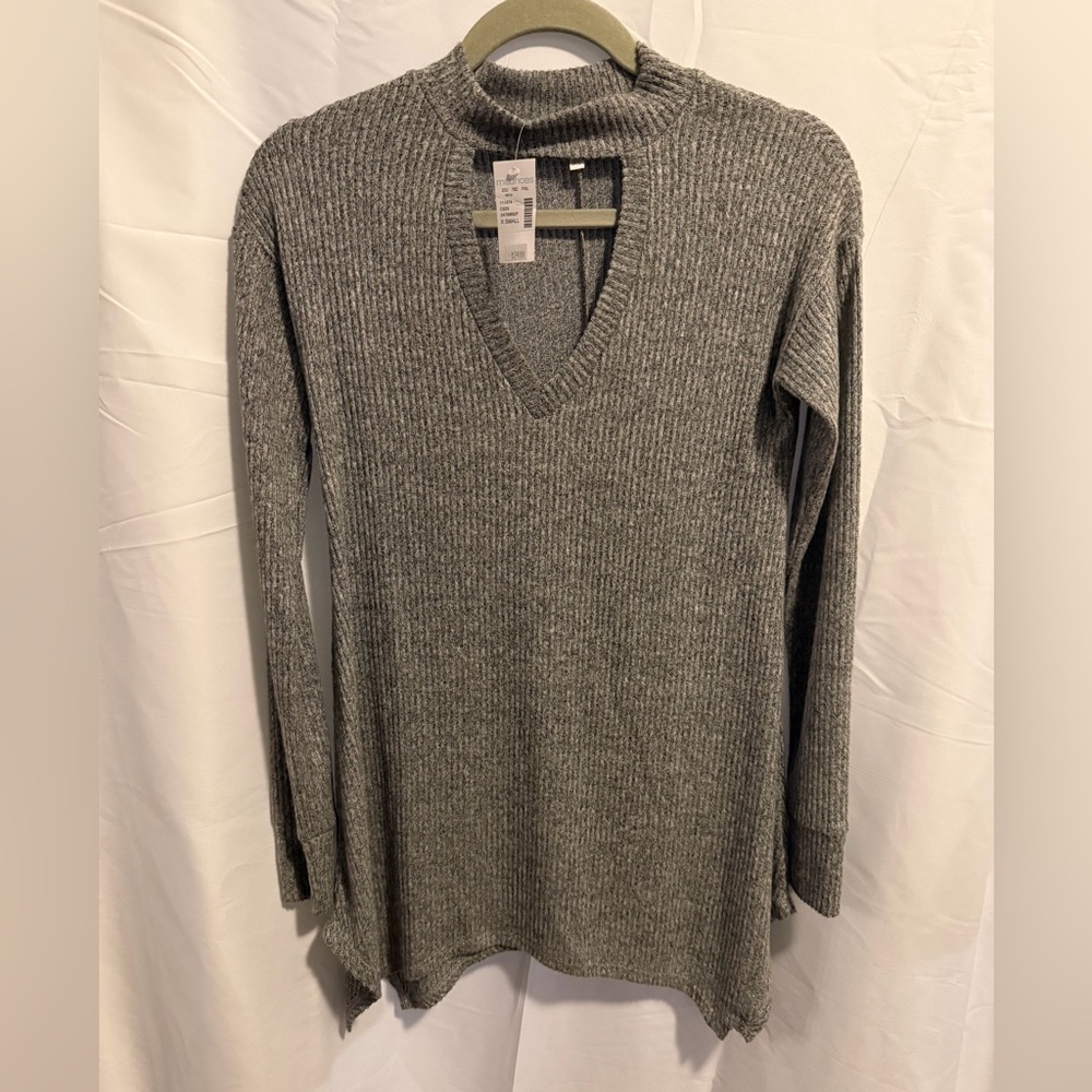 Maurices Charcoal V-Neck Women's Sweater